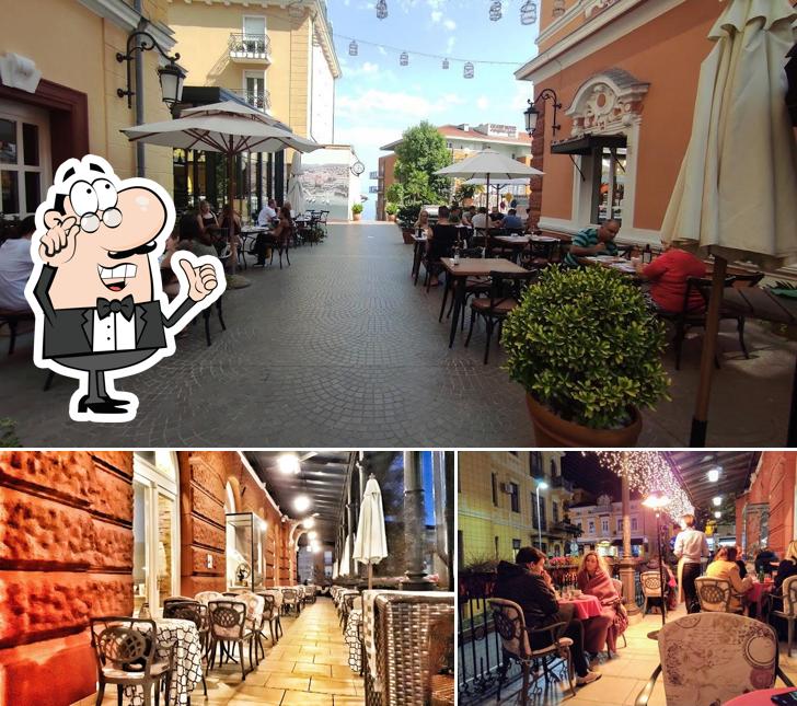 Gli interni di Antiqua Osteria da Ugo