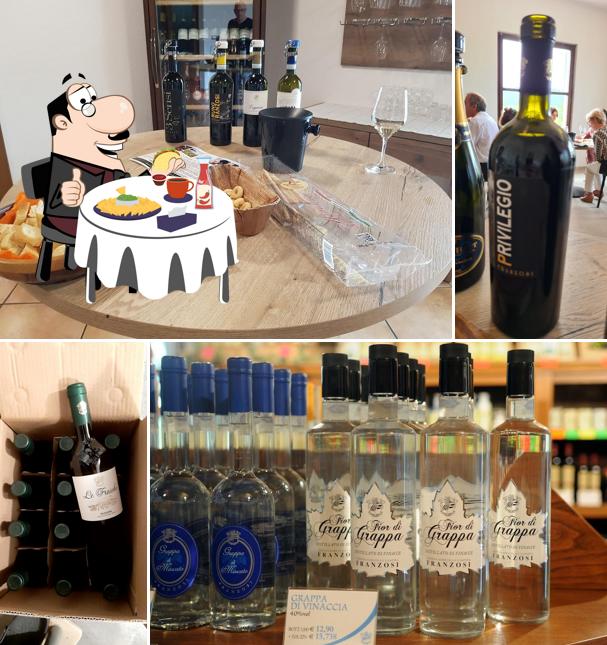 Piatto di formaggi al Cantina Franzosi