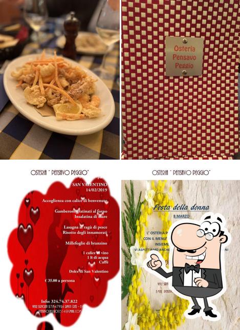 Gli interni di Osteria "Pensavo Peggio"