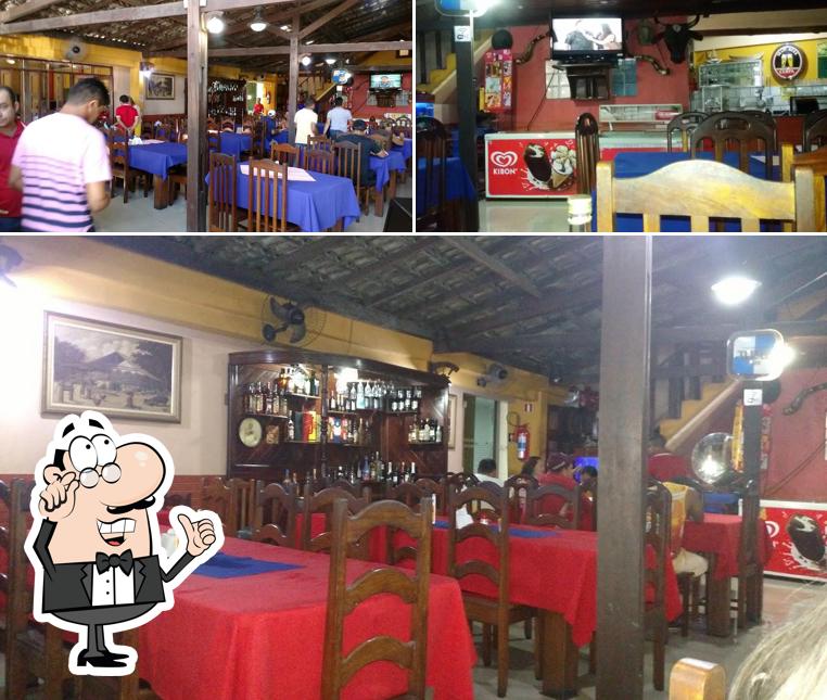 O interior do Cozinha da Fazenda