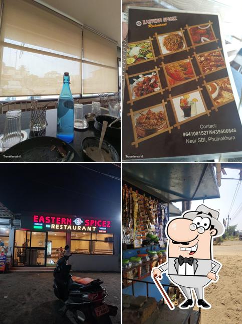 The image of Eastern spicz restaurant’s exterior and food