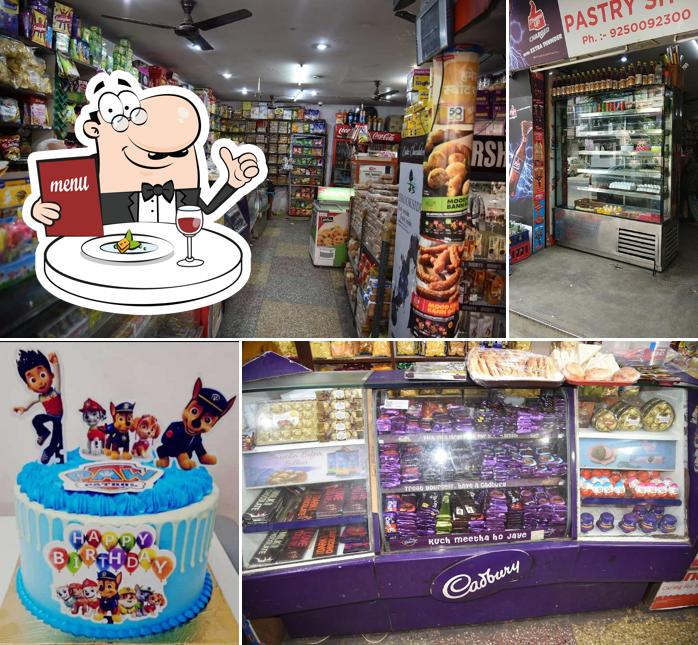 Food at Honey confectionery