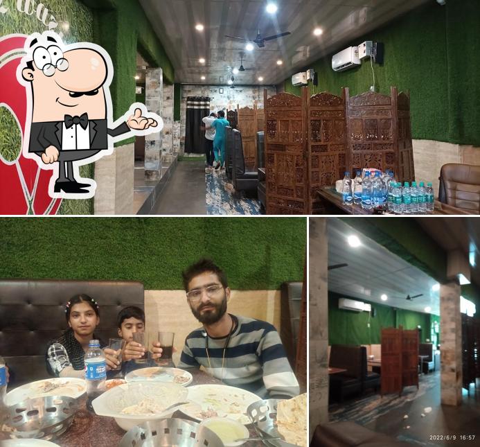 The interior of Lazeez Wazwan