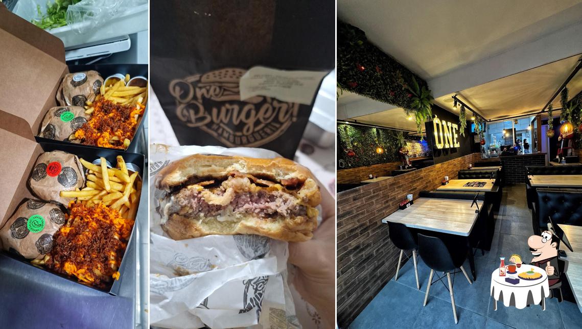 Peça um hambúrguer no ONE STAND HAMBURGUERIA