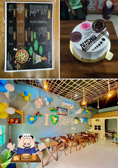 This is the picture showing food and interior at Kissan Cafe