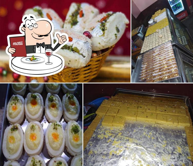 Food at Rajan sweet tekdhar mandir bansi