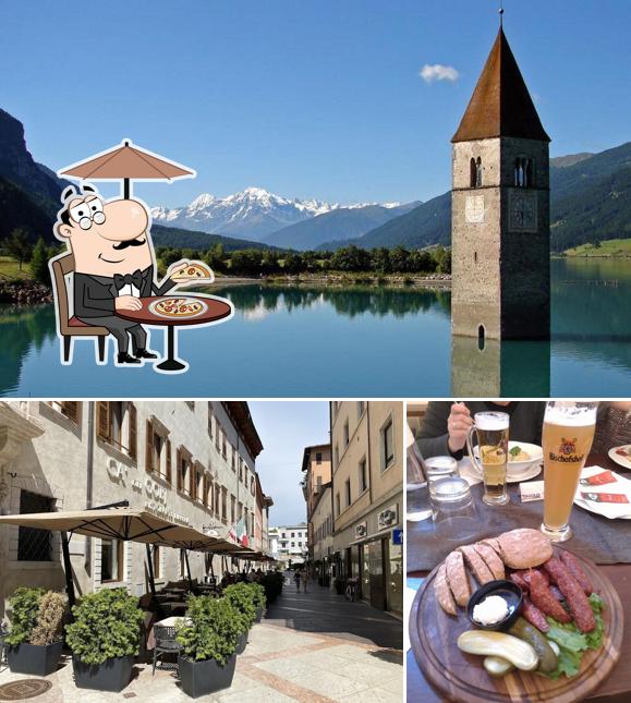 Ristorante Ca dei Gobj si caratterizza per la esterno e tavolo da pranzo