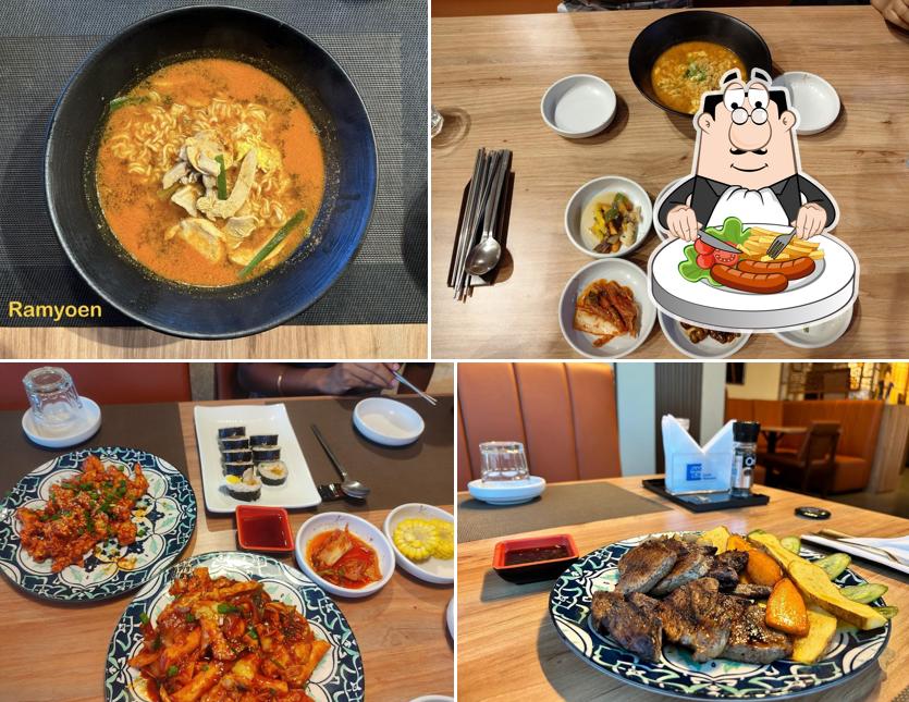 Banchan at Time Korean Restaurant