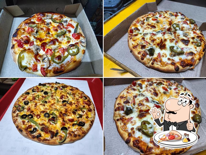 At PIZZA KING, you can try pizza