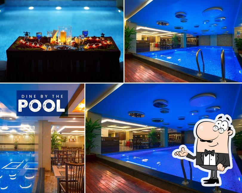 The interior of Pool View Restaurant