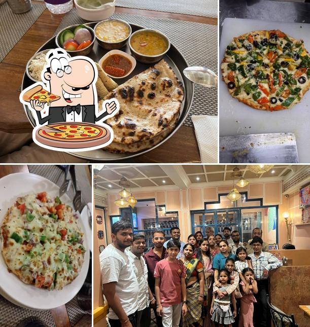 Try out pizza at Jharokha - The Heritage Restro