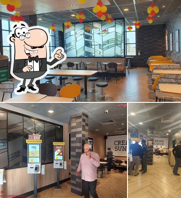 The interior of McDonald’s India