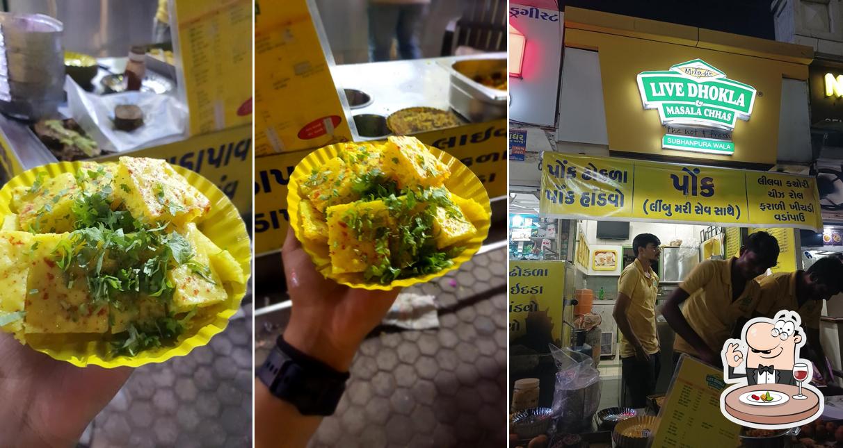 Dhokla at Milan's Live Dhokla & Masala Chaas