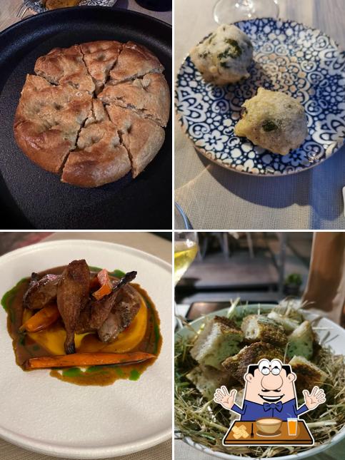 Cibo al Ristorante Casa Della Rocca