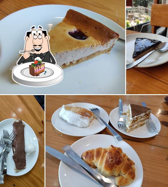 Chocolate cake at Dana Coffee House and German Bakery