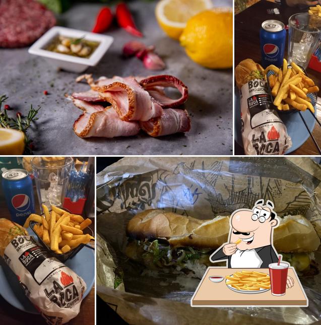 Batata frita em La Boca Sandwicheria