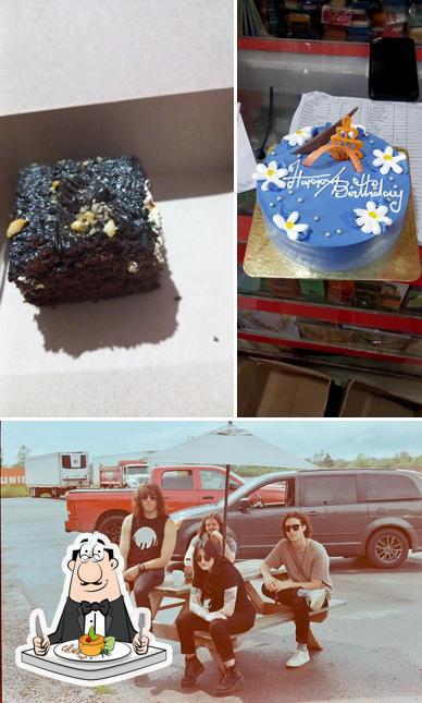 The photo of food and exterior at Boris Bakers