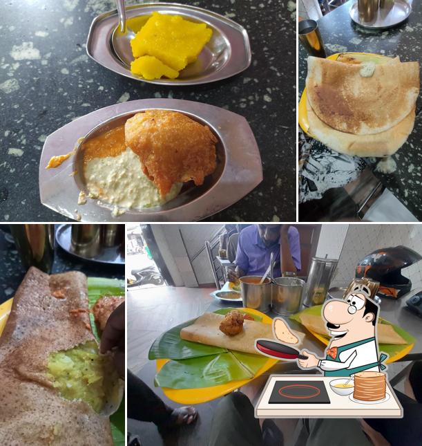 Pancakes at Venkadesa Bhavan