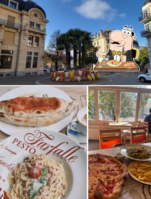 Tra le diverse cose da Jet Pizza Montreux si possono trovare la cibo e esterno