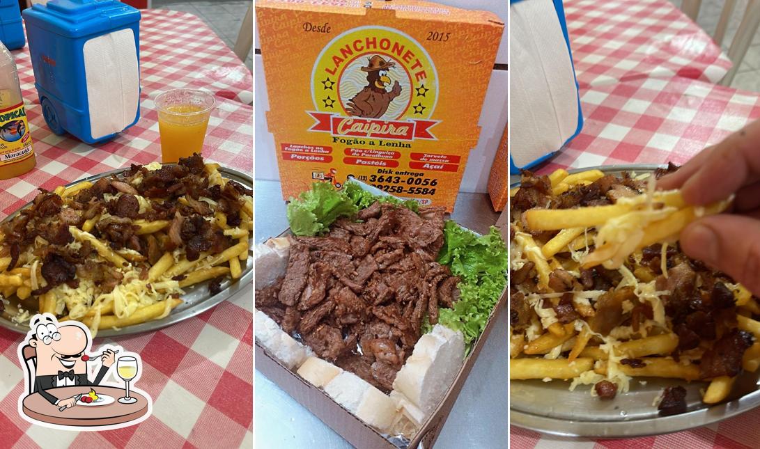 Comida em Lanchonete Caipira hamburguer & açaiteria