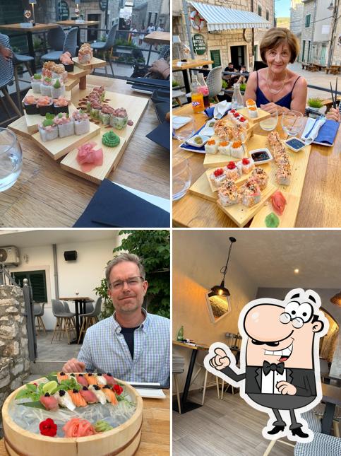 Gli interni di Nardin Wine, Sushi & Cheese