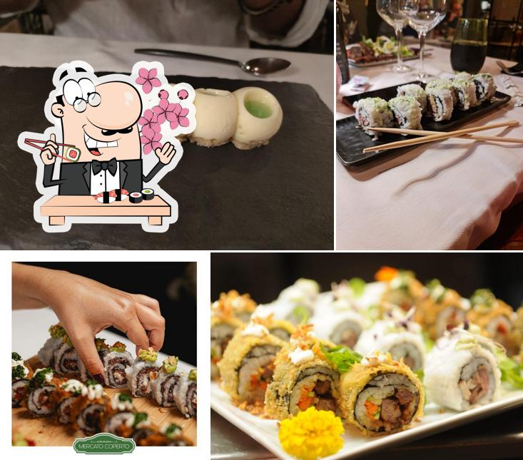 Prova le diverse opzioni di sushi