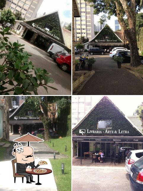 O exterior do Café e Livraria Arte e Letra