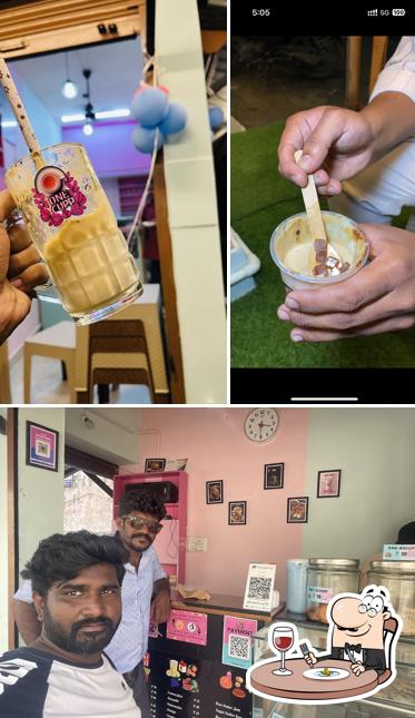 The picture of One cupp’s food and interior