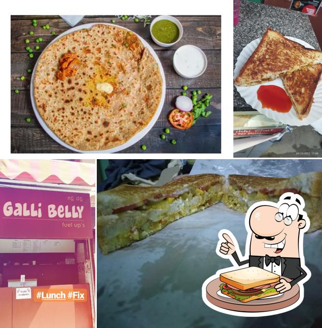 Grilled cheese sandwich at Galli Belly