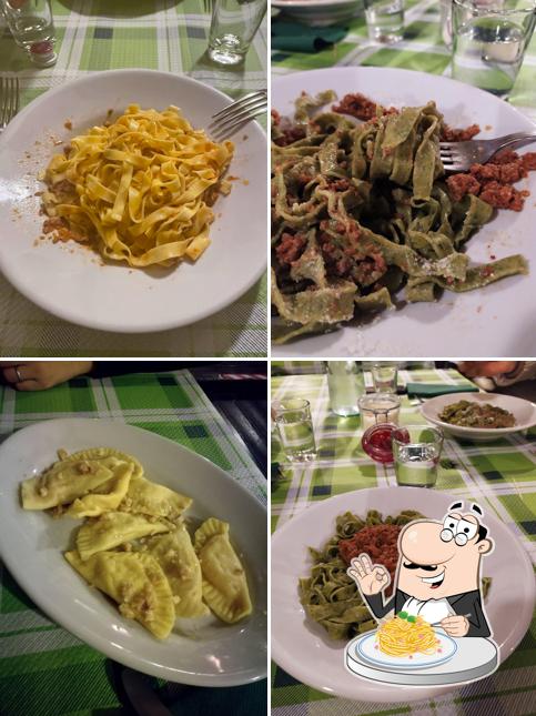 Spaghetti alla carbonara al Osteria San Pietro