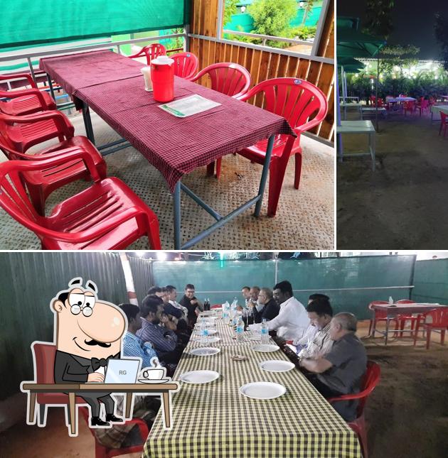 Take a seat at one of the tables at Baisakhi Family Dhaba