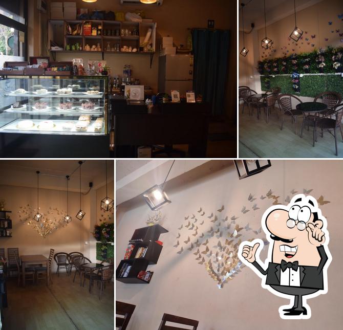 The interior of The Emerald Café
