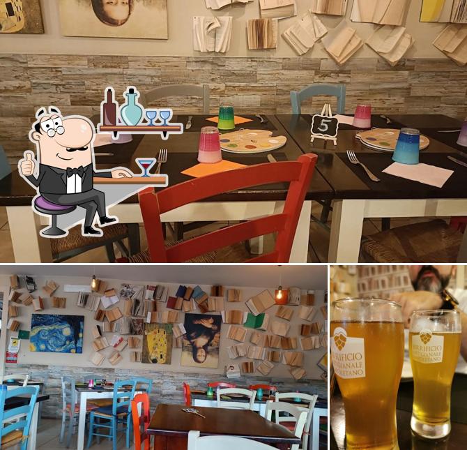 Tra le diverse cose da ArtePizza si possono trovare la interni e birra