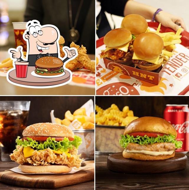 Experimente um hambúrguer no HNT - Hot N' Tender Betim