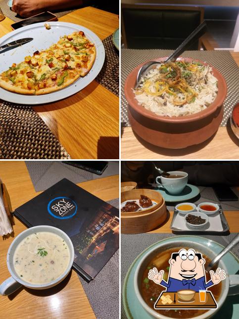 Clam chowder at Skyzone Eatery & Bar