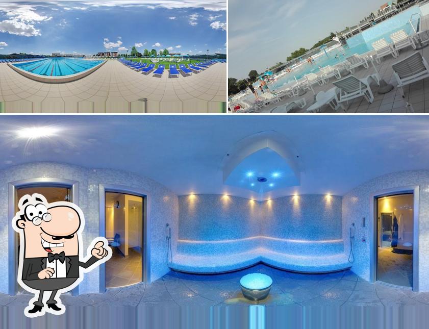 La parte esterna è una caratteristica importante di Campus Aquae