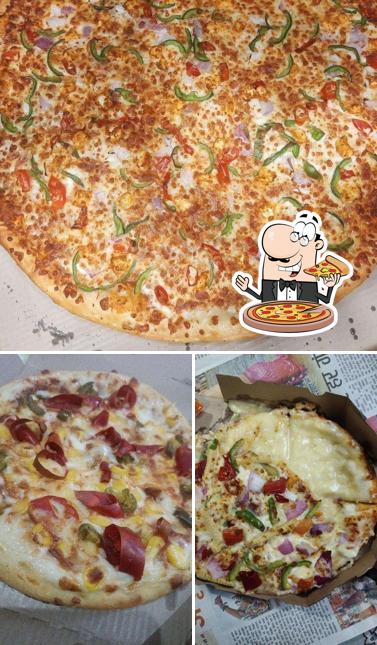 Order different types of pizza