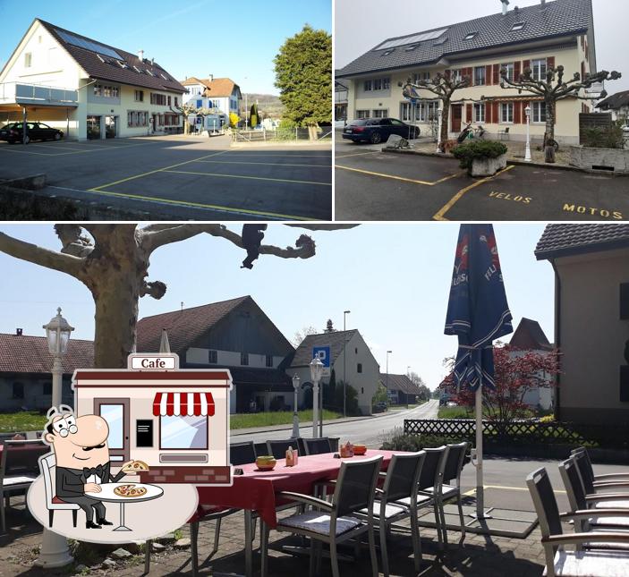 Dai un’occhiata alla foto che mostra la esterno e interni di Restaurant Jägerstübli