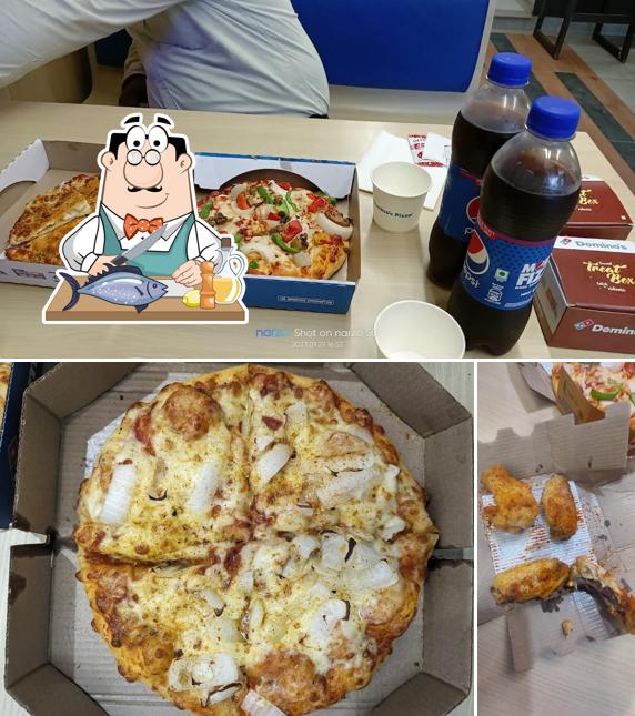 Grilled salmon at Domino's
