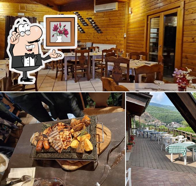 Gli interni di Baita Malieni