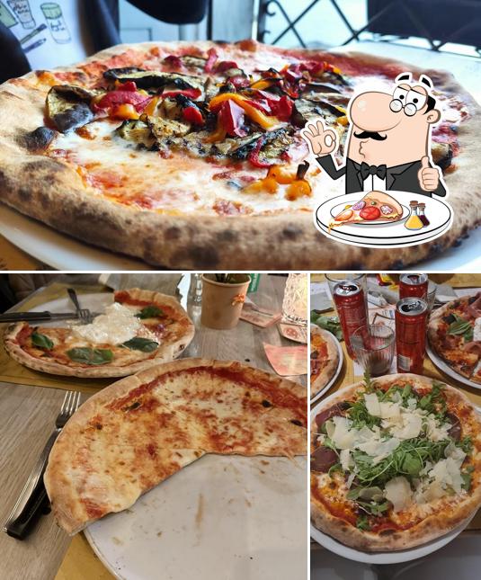 A Bri'en pizza e caffè, puoi goderti una bella pizza