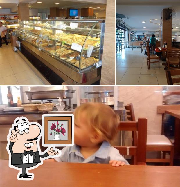 O interior do Padaria Lopes