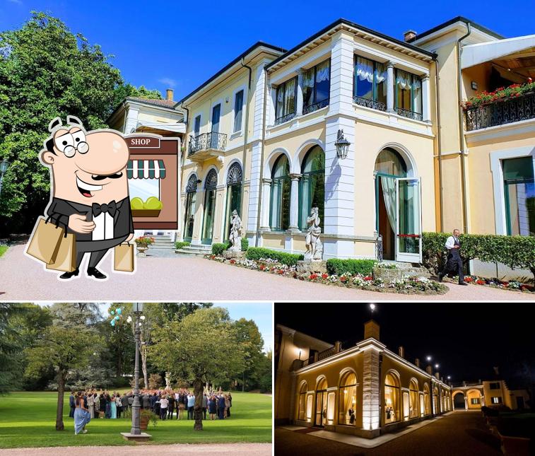 Guarda gli esterni di Villa Mattioli
