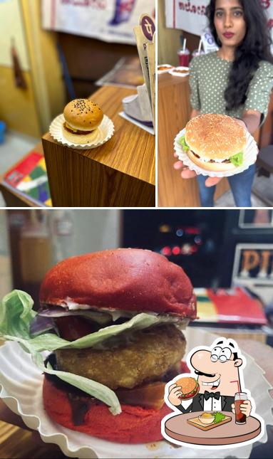 Order a burger at Fries Colony
