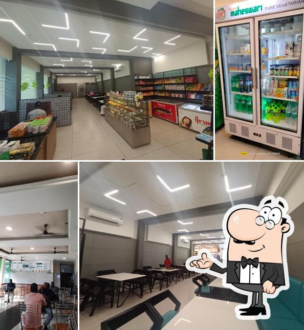 The interior of Hotel Maheswari Vegetarian