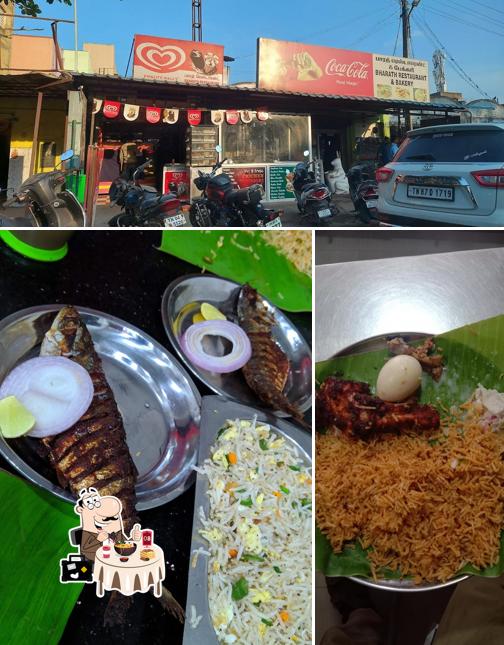 The photo of Bharath Restaurant’s food and exterior