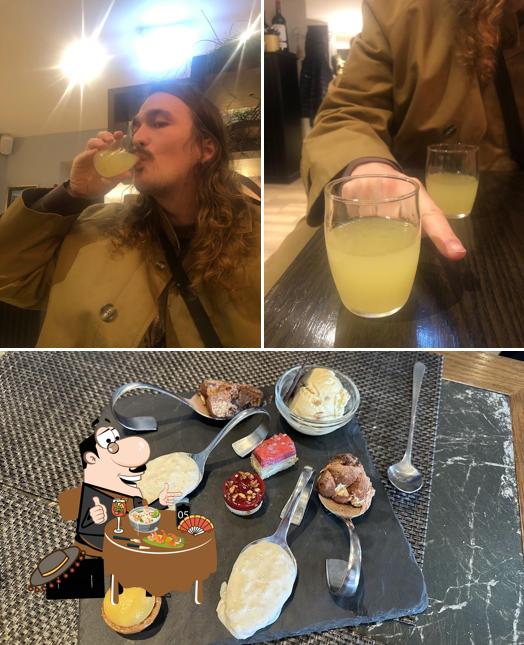 Questa è la foto che raffigura la cibo e interni di Times Cafe