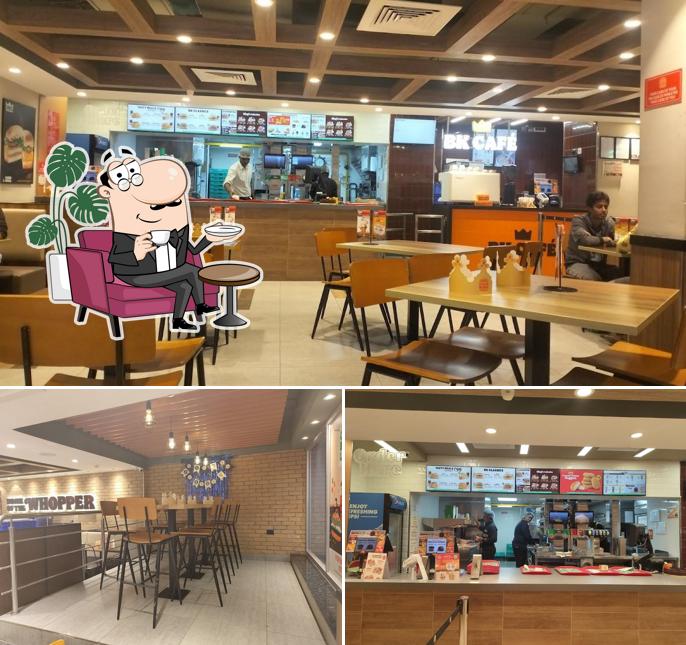 The interior of Burger King