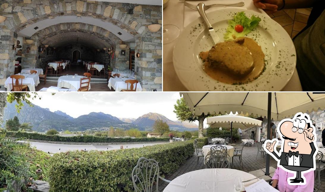 Questa è la immagine che mostra la interni e cibo di Ristorante Antico Crotto