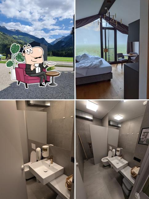 Gli interni di Sandgold Alpine Glamping
